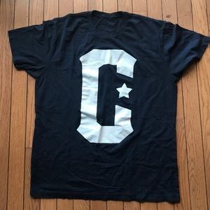 Navy Tee with big white C